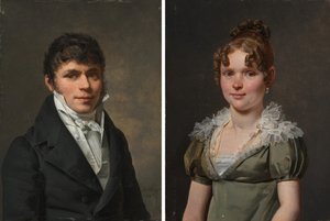 Nicolas Louis Faret ja Madame Nicolas Louis Faret tekijältä Martin Drölling