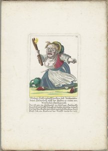 De dwerg Malper Höllriglin waardinina, noin 1710 Malper Höllriglin Würthin ja siitosemä Hünerloch auff der Pasteijissa ällöttävässä kotimaisessa oikeusjutussa (otsikko esineessä) Il Callotto resurcitato tai vastikään kalustettu pieni kaappi (sarjan nimi tekijältä Martin Engelbrecht (attributed to)