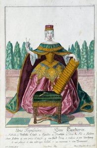 Verhoilu. Kaiverrus Martin Engelbrecht (1684-1756), "" Uusi kokoonpano of the manouvries habilles"" 17th century, Saksa. Pariisi, koristetaide tekijältä Martin Engelbrecht
