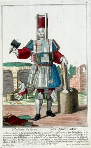 Metier: Kirjanside. Kaiverrus Martin Engelbrecht (1684-1756), "" Uusi kokoonpano of the manouvries habilles"" 17th century, Saksa. Pariisi, koristetaide tekijältä Martin Engelbrecht