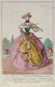 The Instrument Maker, n. 1735, julkaistu Augsburgissa tekijältä Martin Engelbrecht