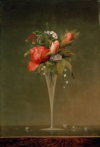 Asetelma viinilasilla, 1860 tekijältä Martin Johnson Heade
