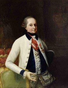 Nikolaus I, prinssi Esterházy 1714-1790 Unkarin jalkaväkirykmenttinsä nro 33 univormussa