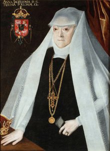 Muotokuva Anna Jagiellonista (1523-1596), Puolan kuningattaresta.