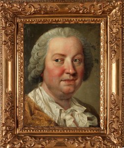 Omakuva - Martin van Meytens nuoremman (1695-1770) maalaus, öljy kankaalle, 36x26,5 cm - Omakuva, Martin van Meytens nuoremman öljy kankaalle - Yksityiskokoelma