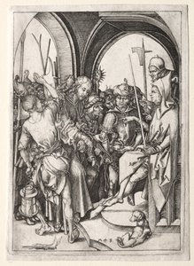 Kristus Ylipapin edessä. tekijältä Martin Schongauer