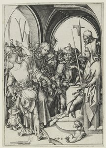 Kristus Hannaksen edessä tekijältä Martin Schongauer
