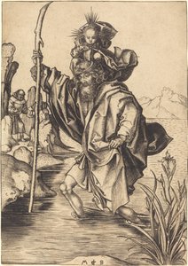 Pyhä Christopher tekijältä Martin Schongauer