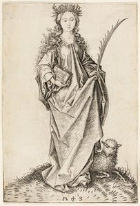 St. Agnes tekijältä Martin Schongauer