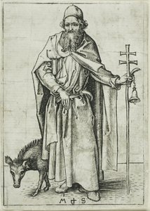 Pyhä Antonius, apostoleista tekijältä Martin Schongauer