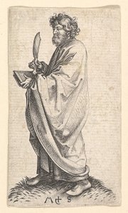 St. Bartholomew, n. 1435-1491. tekijältä Martin Schongauer
