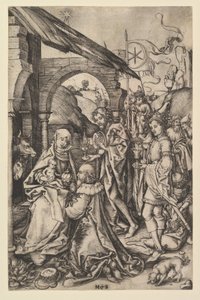 The Adoration of the Magi, n. 1435-1491. tekijältä Martin Schongauer
