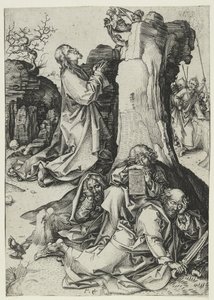 Agonia puutarhassa (kaiverrus) tekijältä Martin Schongauer