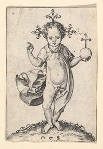 Kristus-lapsi pallolla, 1469-1482. tekijältä Martin Schongauer