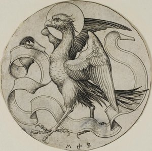 Pyhän Johanneksen kotka tekijältä Martin Schongauer