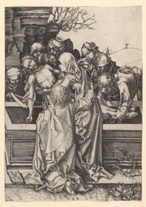Kristuksen hautaus, n. 1435-1491. tekijältä Martin Schongauer