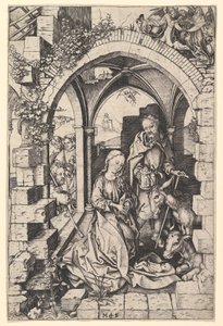La Nativitat, ca. 1435-1491. finlandès tekijältä Martin Schongauer