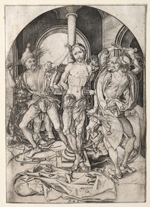 Jeesuksen Kristuksen kärsimys: Liputus. tekijältä Martin Schongauer