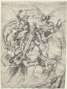 Pyhän Antoniuksen kiusaus tekijältä Martin Schongauer