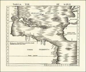 Martin Waldseemüllerin laatima amiraalikartta vuodelta 1513. tekijältä Martin Waldseemuller