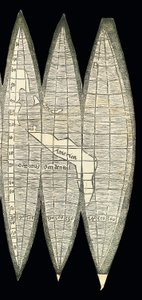 Maailmankartta maapallon maapallon joukon muodossa, 1507