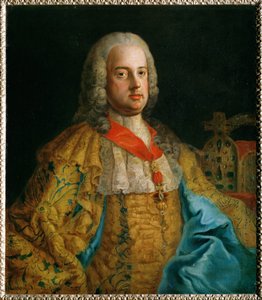 Keisari Franz I Stephan, keisarinna Maria Teresian aviomies, Lothringenin herttua, Toscanan suurherttua ... (öljy kankaalle)