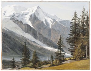 Näkymä Chamonix-Mont-Blancista tekijältä Martinus Rørbye
