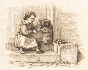 Illustration til "Halvhundrede Fabler for Børn" af Hey tekijältä Martinus Rørbye