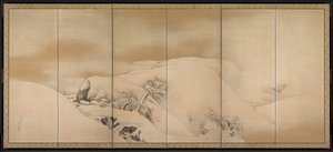 Talvipäivä, 1784. tekijältä Maruyama Okyo