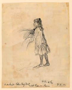 Piirros, Marian Hague lapsena, 1883