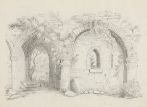 Rauniot, noin 1840.