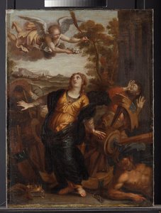 Pyhä Katariina Aleksandrialainen, n. 1650-1699 (öljy kankaalle)
