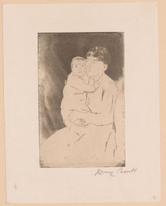 Nanny ja vauva Sairaanhoitaja ja vauva Bill Äiti ja lapsi tekijältä Mary Cassatt (signed by artist)
