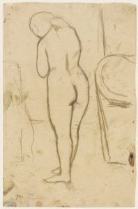 Piirustus "Standing Nude" tekijältä Mary Cassatt