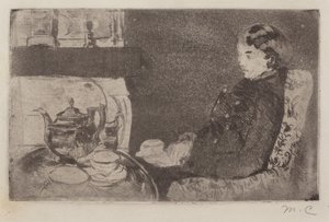 Lydia iltapäiväteessä tekijältä Mary Cassatt