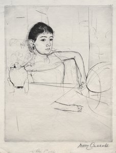 Mimi brunettina, 1889. tekijältä Mary Cassatt
