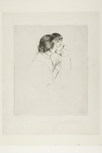 Talonpoikaäiti ja lapsi tekijältä Mary Cassatt