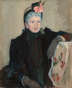 Vanhuksen naisen muotokuva, n. 1887. tekijältä Mary Cassatt