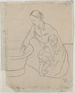 The Bath [versio] tekijältä Mary Cassatt