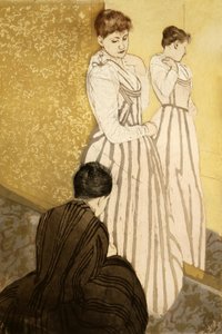 The Fitting, pubi. 1891 tekijältä Mary Cassatt