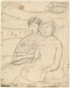 The Loge [recto], 1882. tekijältä Mary Cassatt