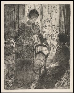 Vierailu, noin 1881 tekijältä Mary Cassatt