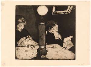 Lampun alla tekijältä Mary Cassatt