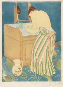 Kylpevä nainen tekijältä Mary Cassatt
