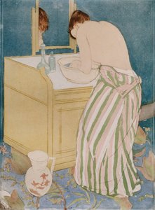 Nainen kylpemässä, 1890-91