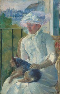 Nuori tyttö ikkunassa tekijältä Mary Cassatt