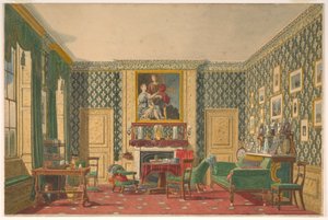 Piirustus, sisätila, 1837-40 tekijältä Mary Ellen Best