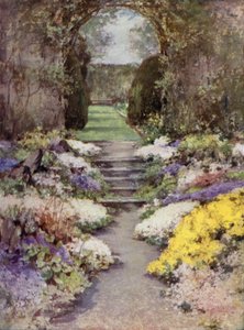 Scottish Gardens: Baberton (väri litho)