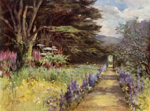 Scottish Gardens: Colinton House (väri litho)