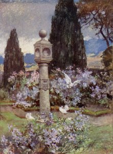 Scottish Gardens: Stobhall (väri litho)
